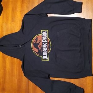 Jurassic Park Hoodie Distressed Logo